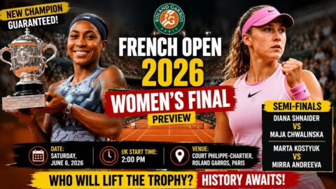 Andreeva – Kostyuk : Diffusion En Direct 4 Juin 2026