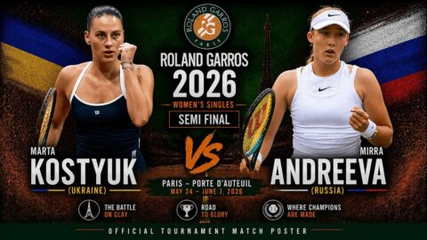 Andreeva – Kostyuk : Direct Du 4 Juin 2026