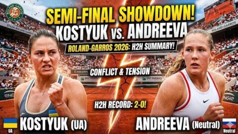 Kostyuk – Andreeva : Direct Du 4 Juin 2026